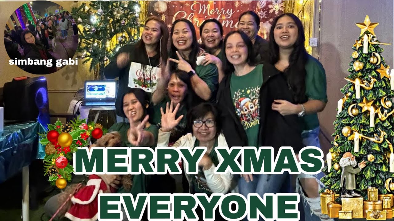 SIMBANG GABI + CHRISTMAS 🎄 PARTY 🎉 || merry Christmas 🎄 || bisdakinqatarvlog 