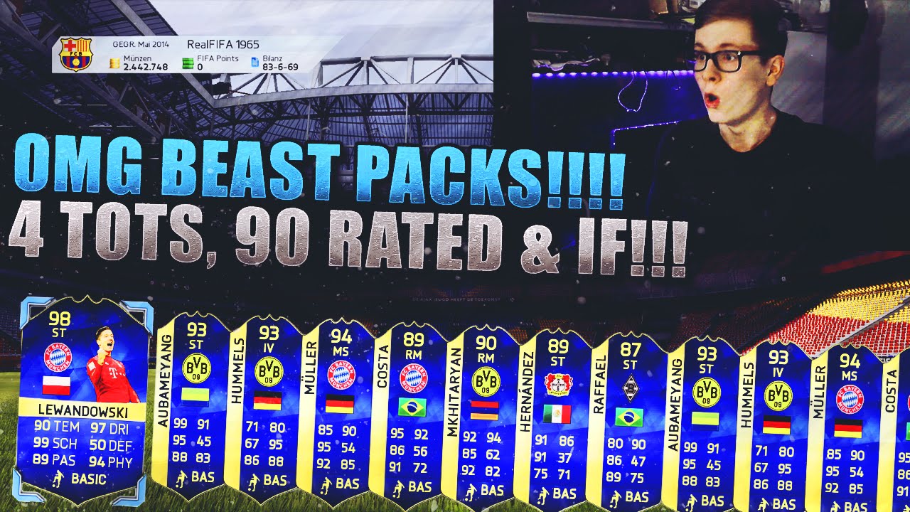 FIFA 16: PACK OPENING (DEUTSCH) - FIFA 16: ULTIMATE TEAM - 4x BUNDESLIGA TOTS! OMG HEFTIGE PACKS!!!
