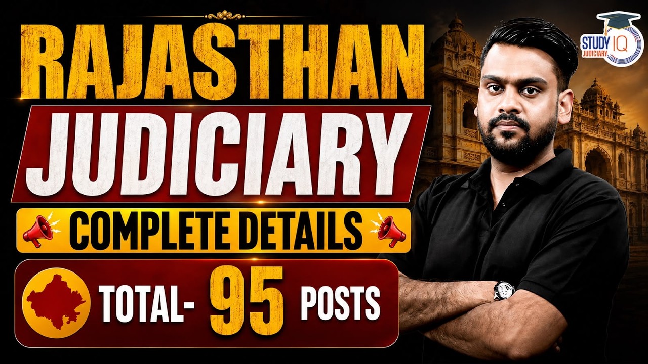 Rajasthan Judiciary 2026 | Total Seats 95 | Details by Nishank Agarwal