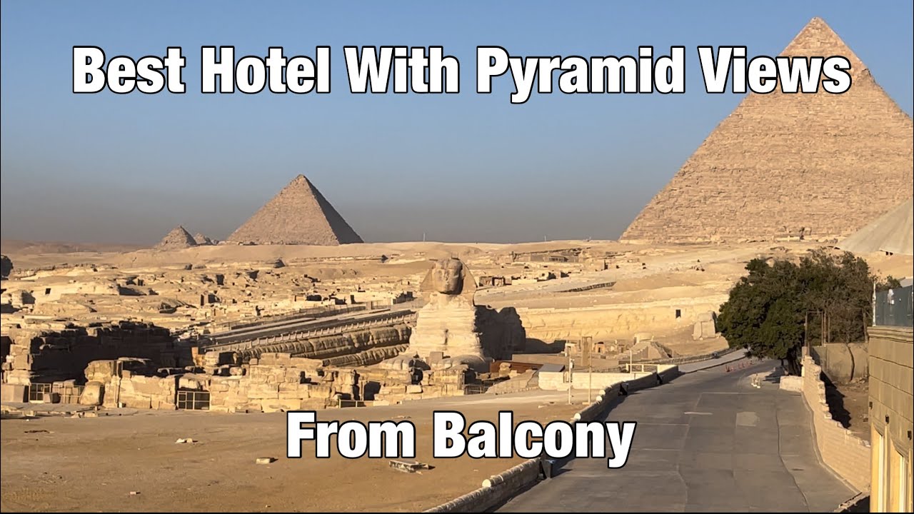 Pyramids and Sphinx View From My Hotel Balcony at Giza #cairo #egypt #pyramid #sphynx