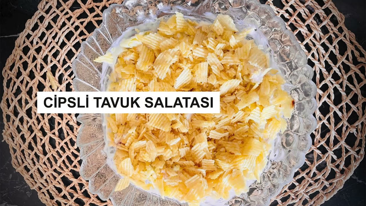 Bildiğiniz salataları unutturan‼️ harika bir lezzet cipsli tavuk😋