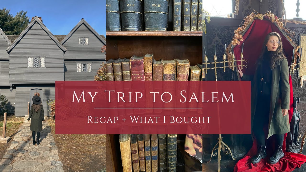 MY SALEM TRIP RECAP + HAUL 🖤 - What we did + What I Bought in Salem, MA 💀🔮