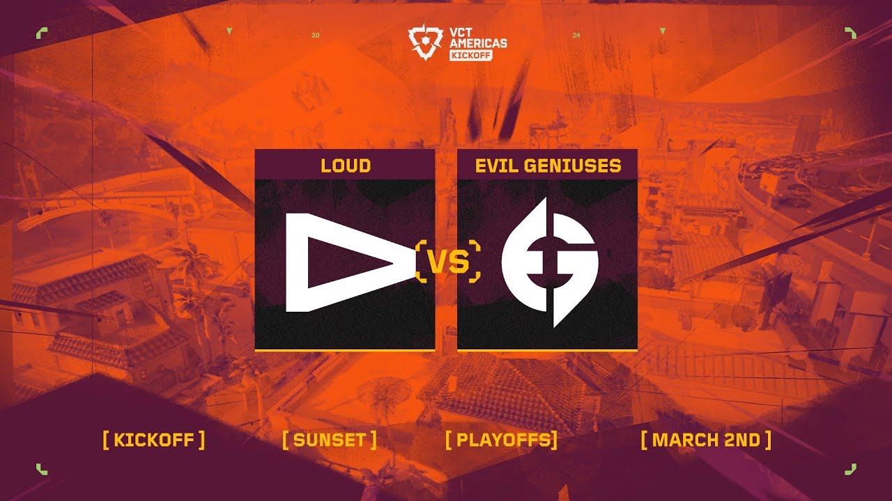 LOUD vs. Evil Geniuses - VCT Americas Kickoff - Playoffs - Map 3
