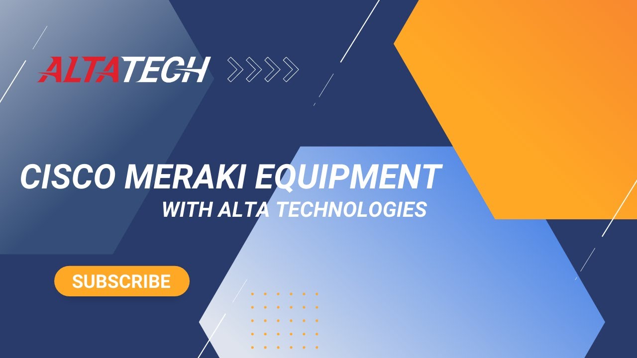 Refurbished Cisco Meraki Equipment - Alta Technologies