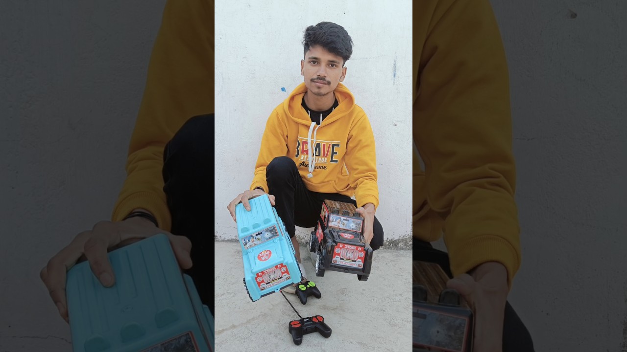 Itna Bada Rc Black Thar and Remote Control Light Blue Thar Unboxing 🤩