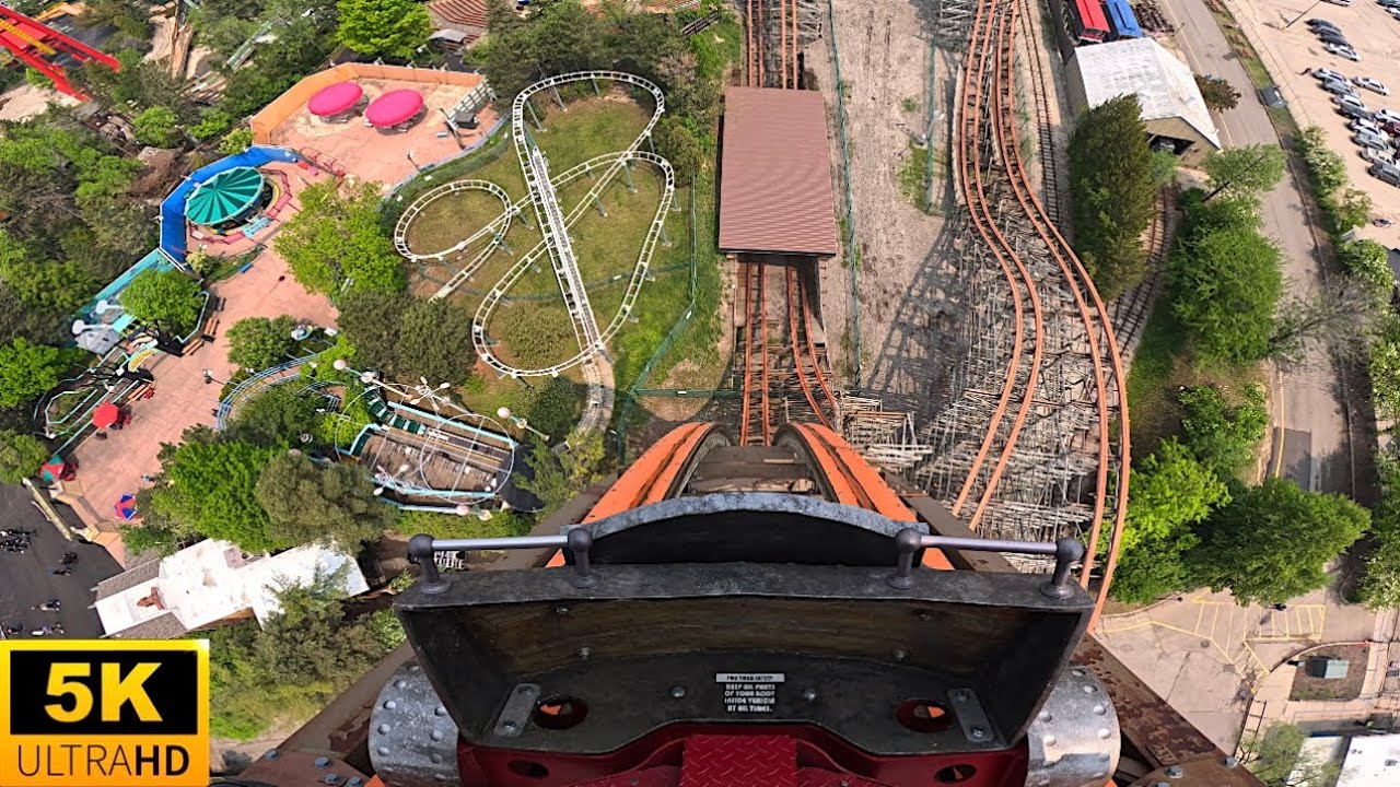 Goliath POV 5K RMC Topper Track Coaster Six Flags Great America Gurnee, IL