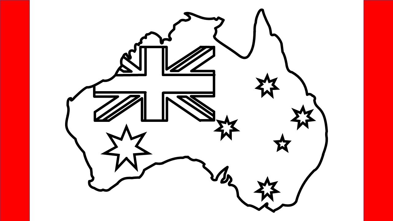 How To Draw Australia Map - Step By Step Drawing