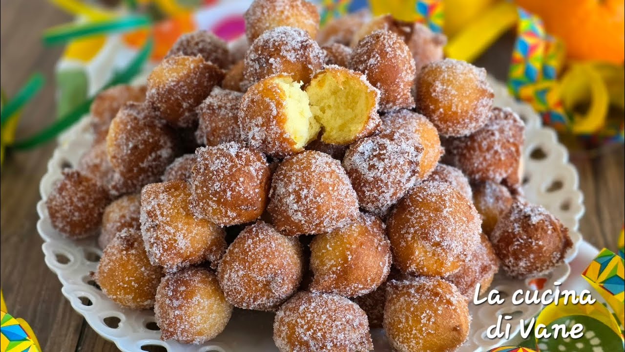 CASTAGNOLE di Carnevale  ARANCIA RICOTTA E LIMONE soffici profumate facili e buonissime!