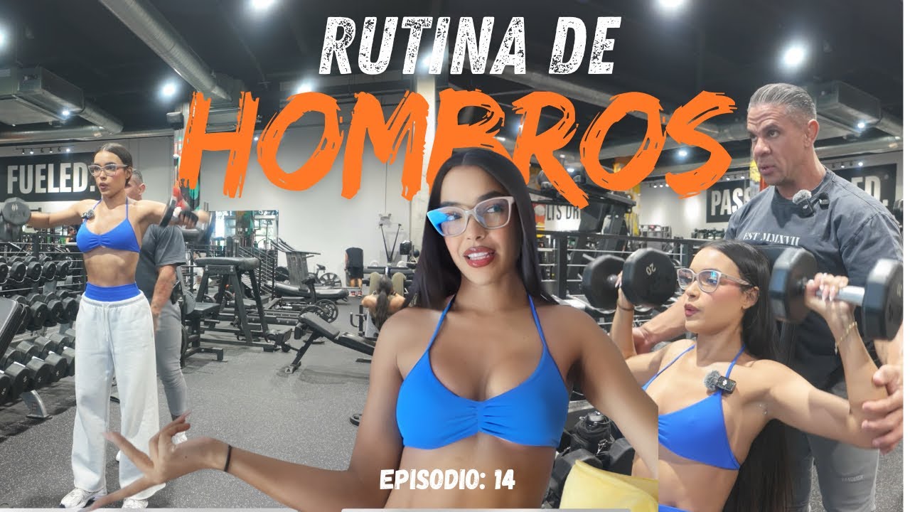 Día 30: Rutina de hombros y bíceps 💪🏾 | Semana 5 entrenando para físico culturismo🏋️‍♀️ | Ep:14