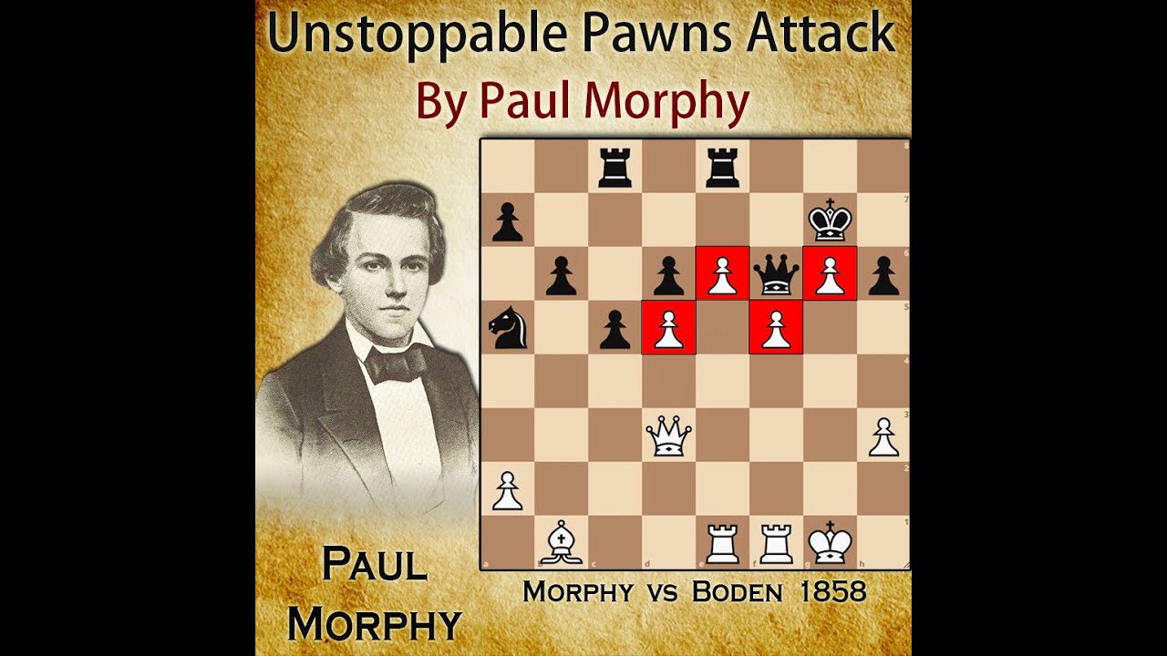 Unstoppable Pawns' Attack | Morphy vs Boden 1858
