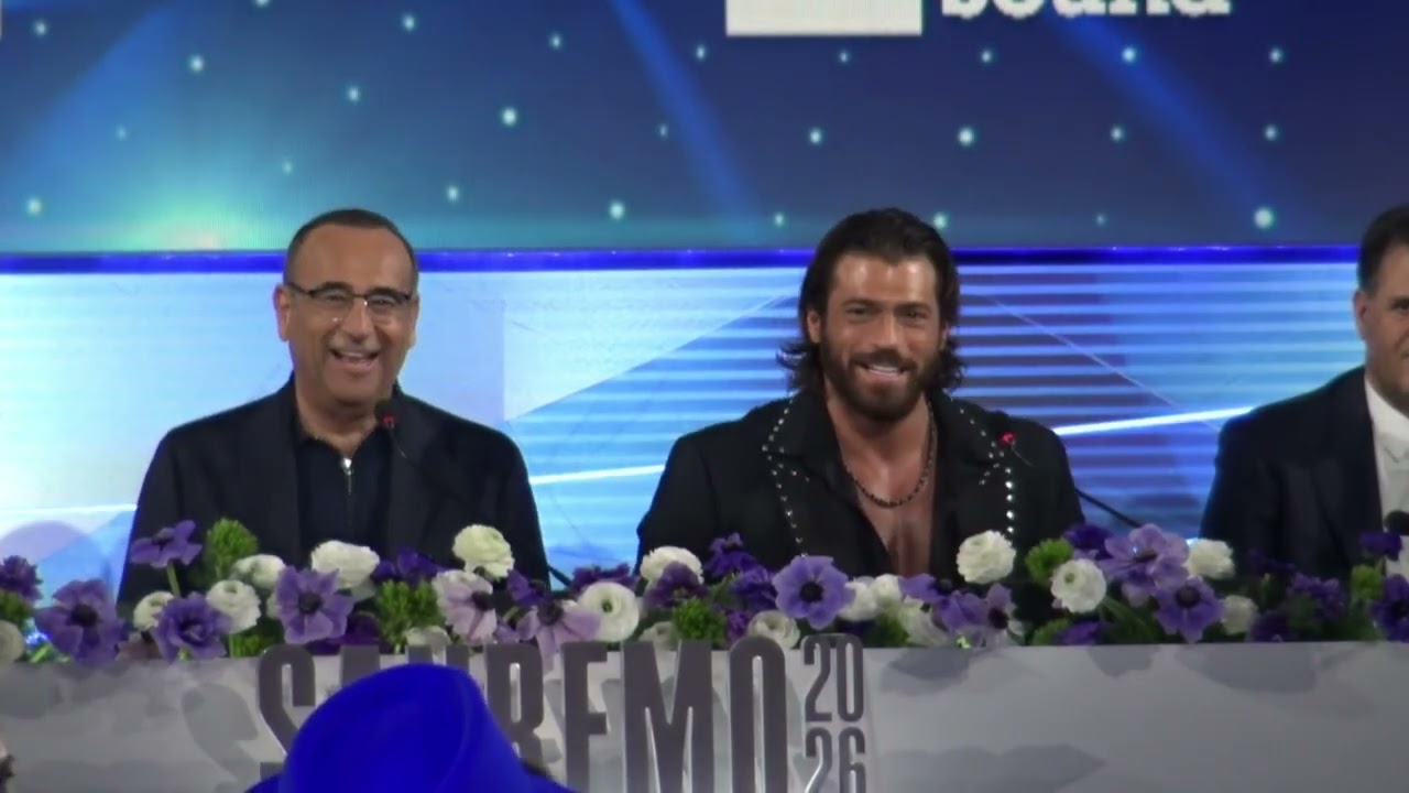 Can Yaman al festival di Sanremo 2026: la conferenza stampa integrale con l'attore turco