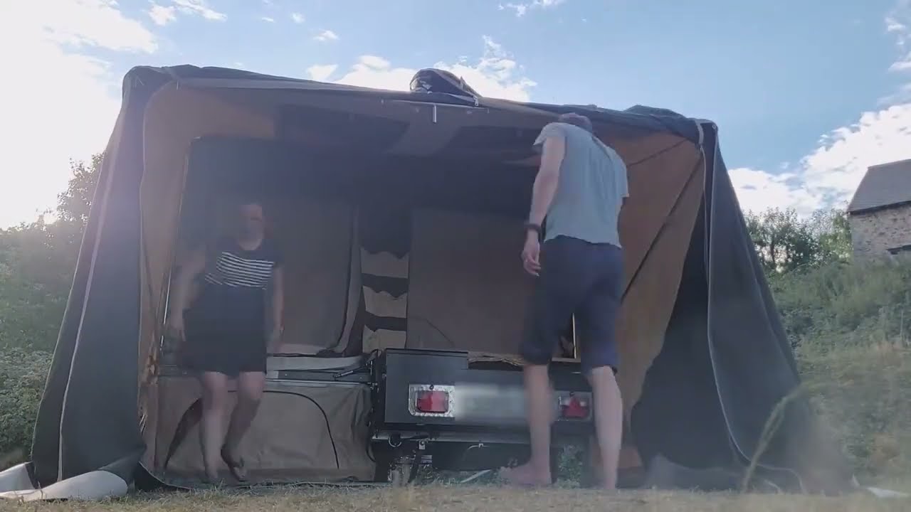 Opzetten Aart Kok Kavango met varioluifel hyperlapse