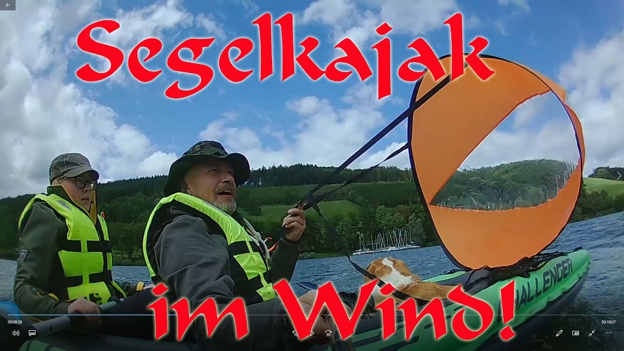 Segelkajak im Wind ... mit so einigen Pannen! - Intex Challenger K2