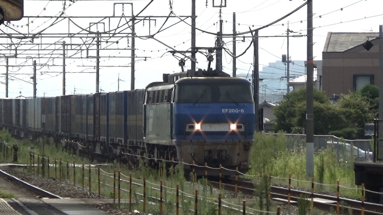 山陽本線庭瀬駅をさまざまな貨物列車が通過40本!