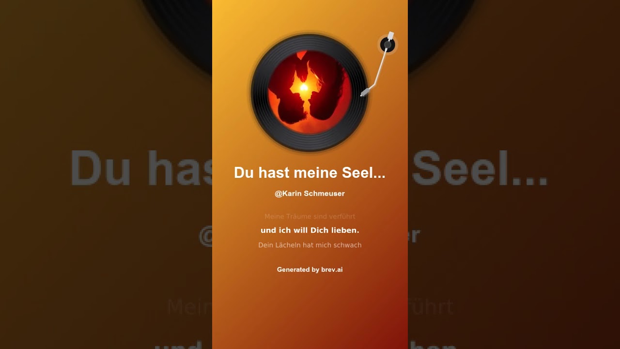 Du hast meine Seele berührt