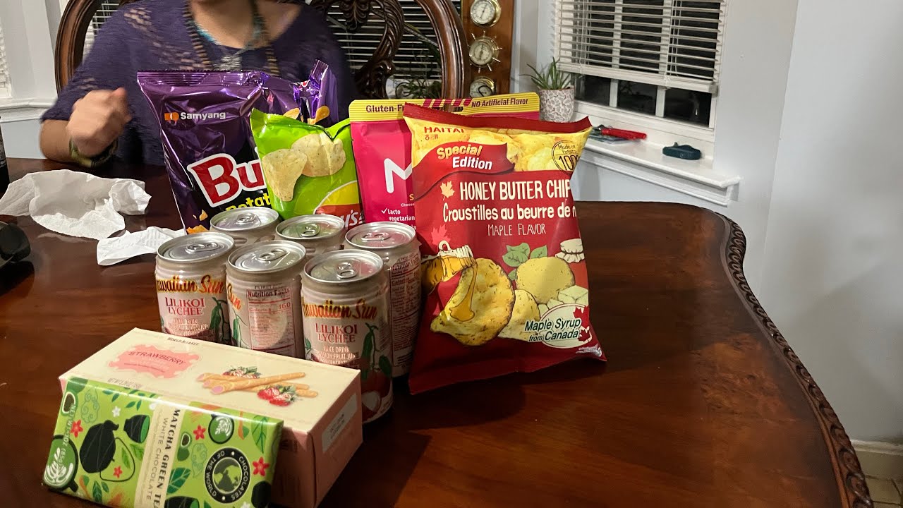 Skins try different snacks! 