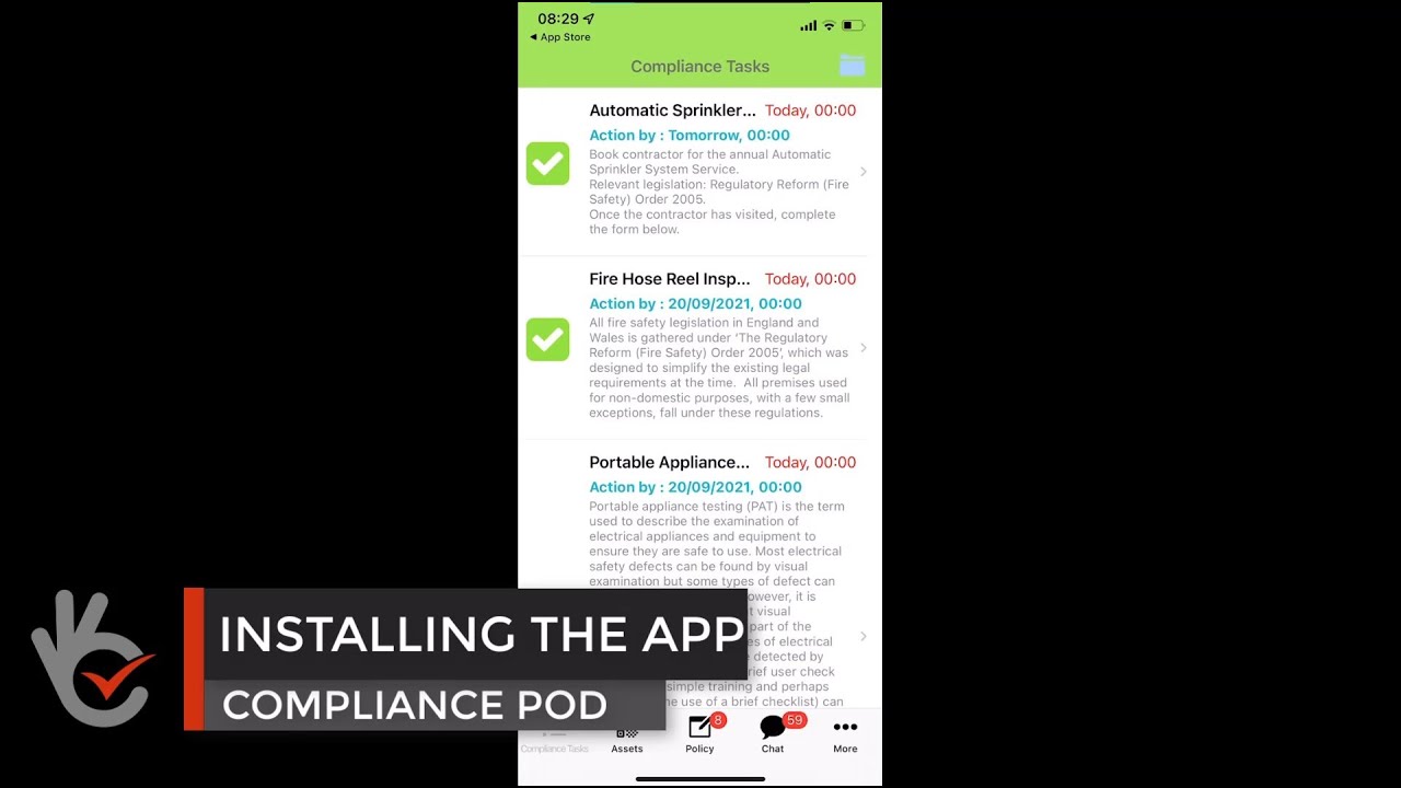 Installing the Compliance Pod app - Compliance Pod