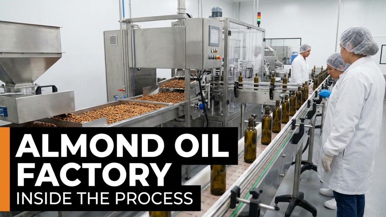 How Pure Almond Oil Is Made 🌰🛢️ | Complete Factory Process Revealed | Welcome to Factory