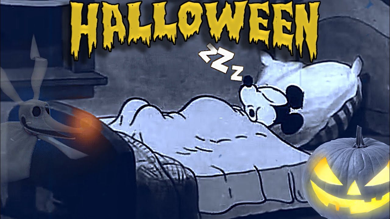 HALLOWEEN 🎃 Oldies music playing in another room and it's raining (thunderstorm) 👻 3 HOURS ASMR