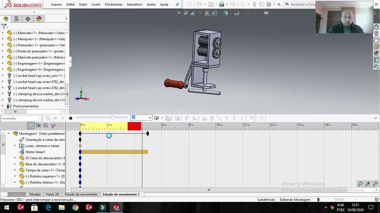 Solidworks - Estudo de Movimentos