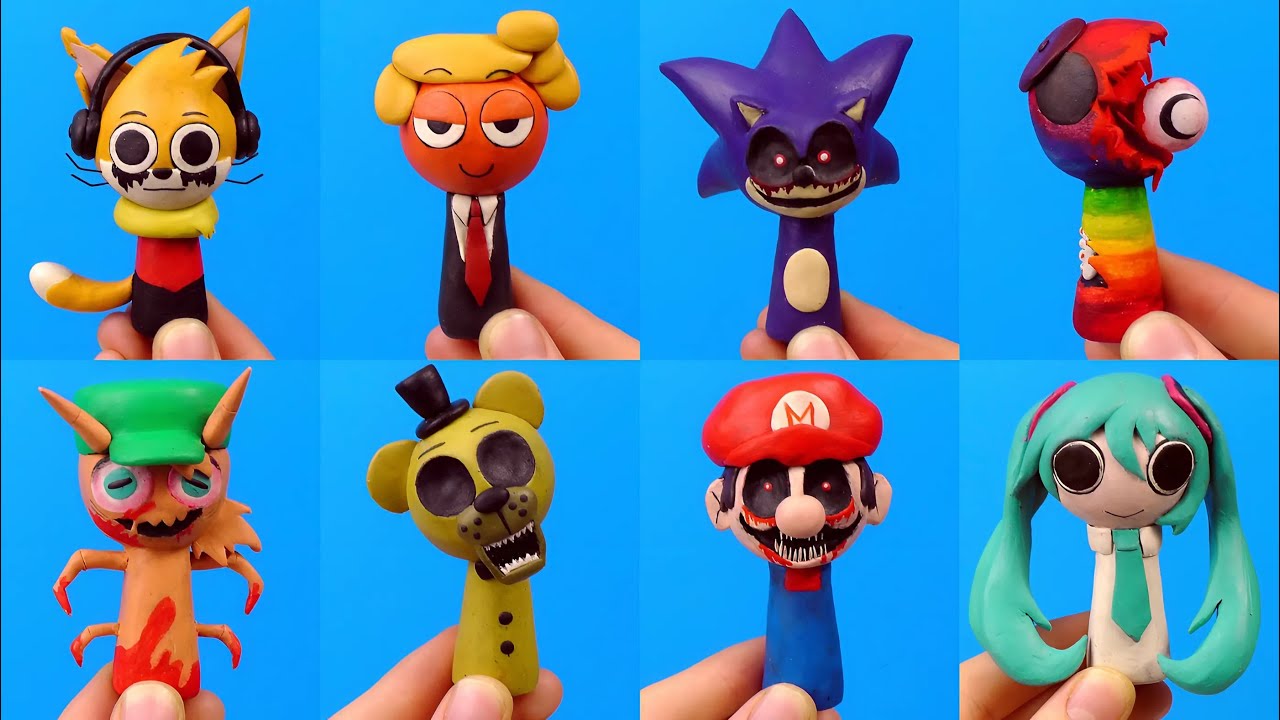 SPRUNKI OC - Sculpting with Clay | Sprunki de Plastilina