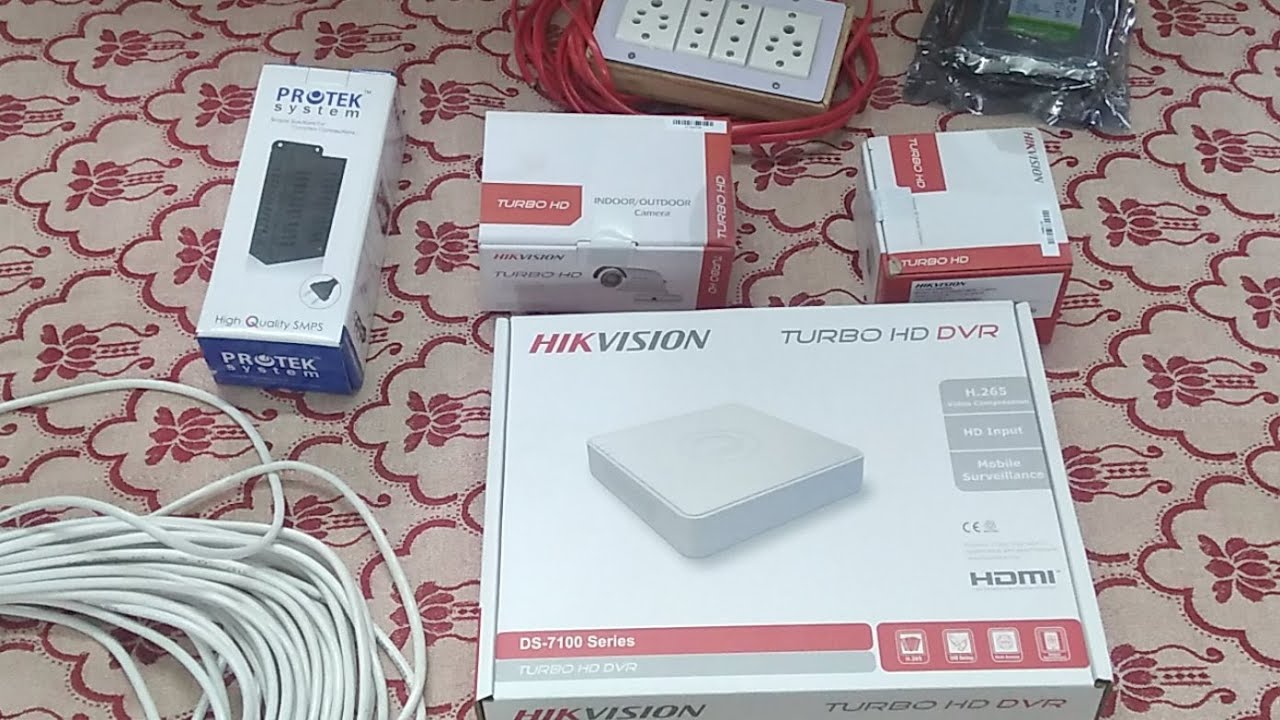 CCTV Camera लगवाने के लिए क्या क्या सामान लगता हैं (What we used in Fitting CCTV Camera in Home)