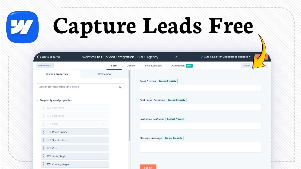 How to Integrate Webflow Forms with HubSpot for Free (2026 New Changes)