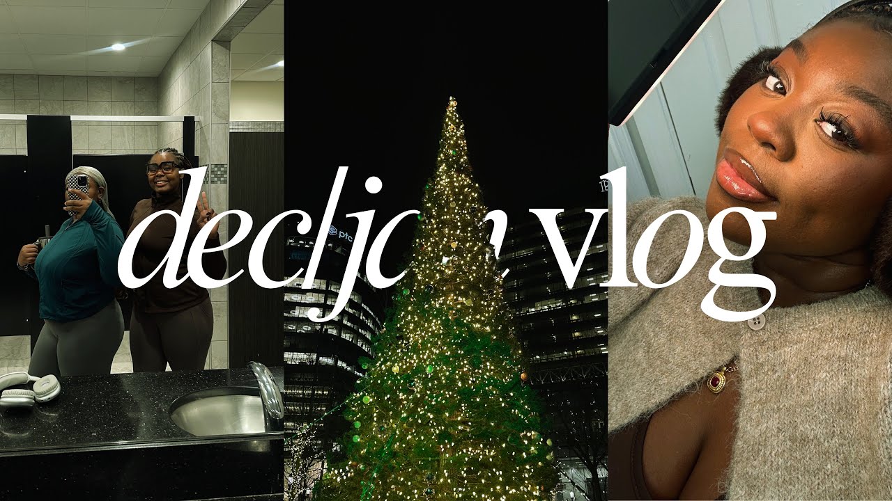 comfort vlog ★ gym diaries + birthdays + tree lighting | toyaswrld 