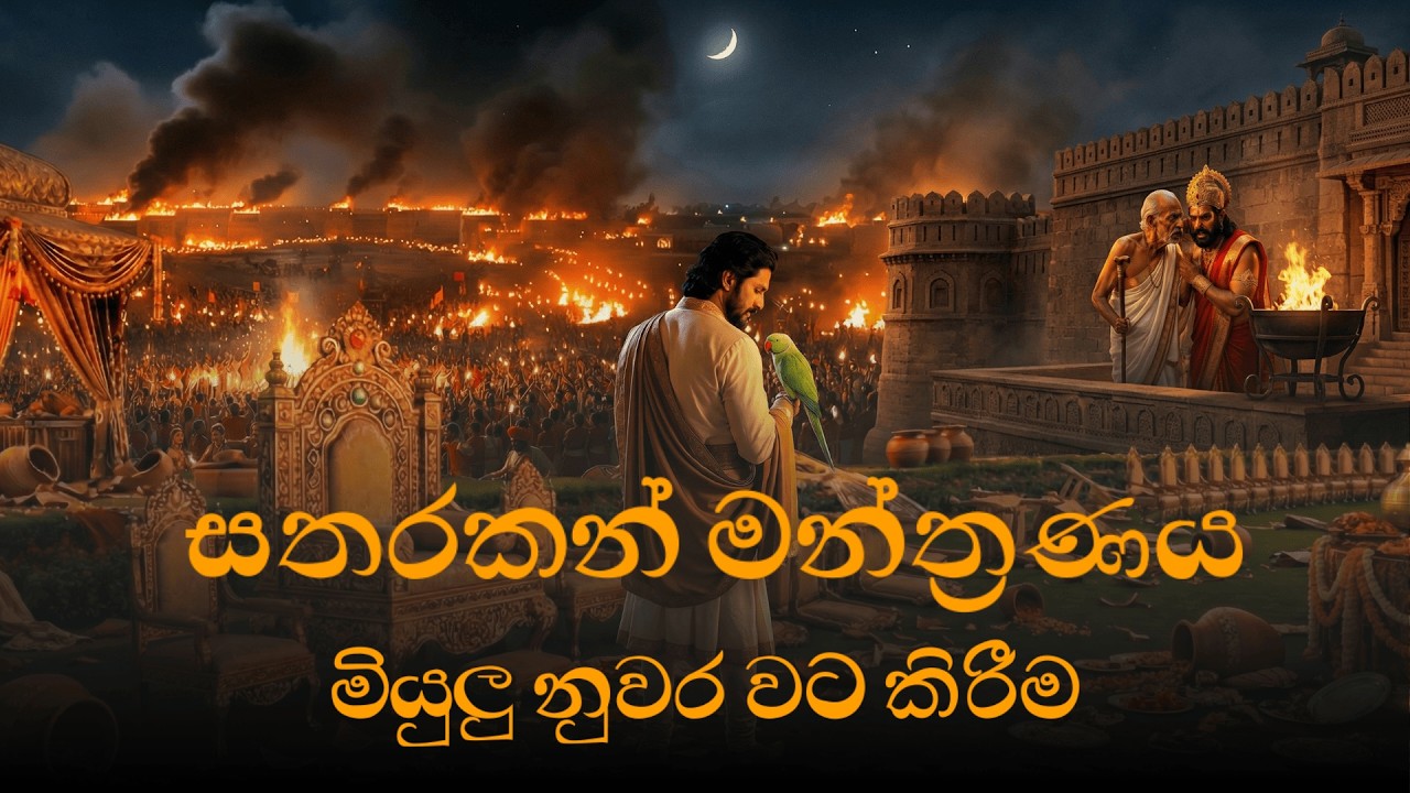 Miyulu Nuwara Watakirima Full AI Short Movie | සතරකන් මන්ත්‍රණය මියුලු නුවර වටකිරීම උම්මග්ග ජාතකය