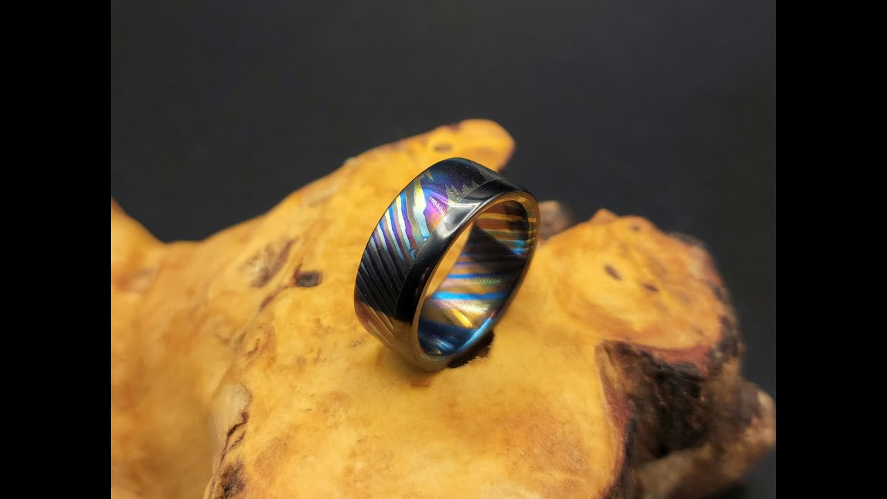 Press-fit ZrTi black titanium ring