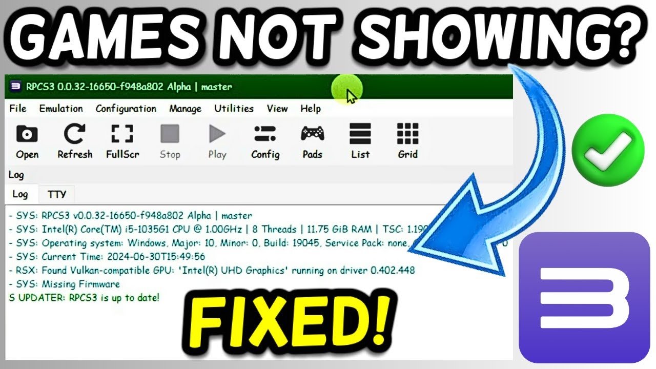 RPCS3 Games not showing up FIX!