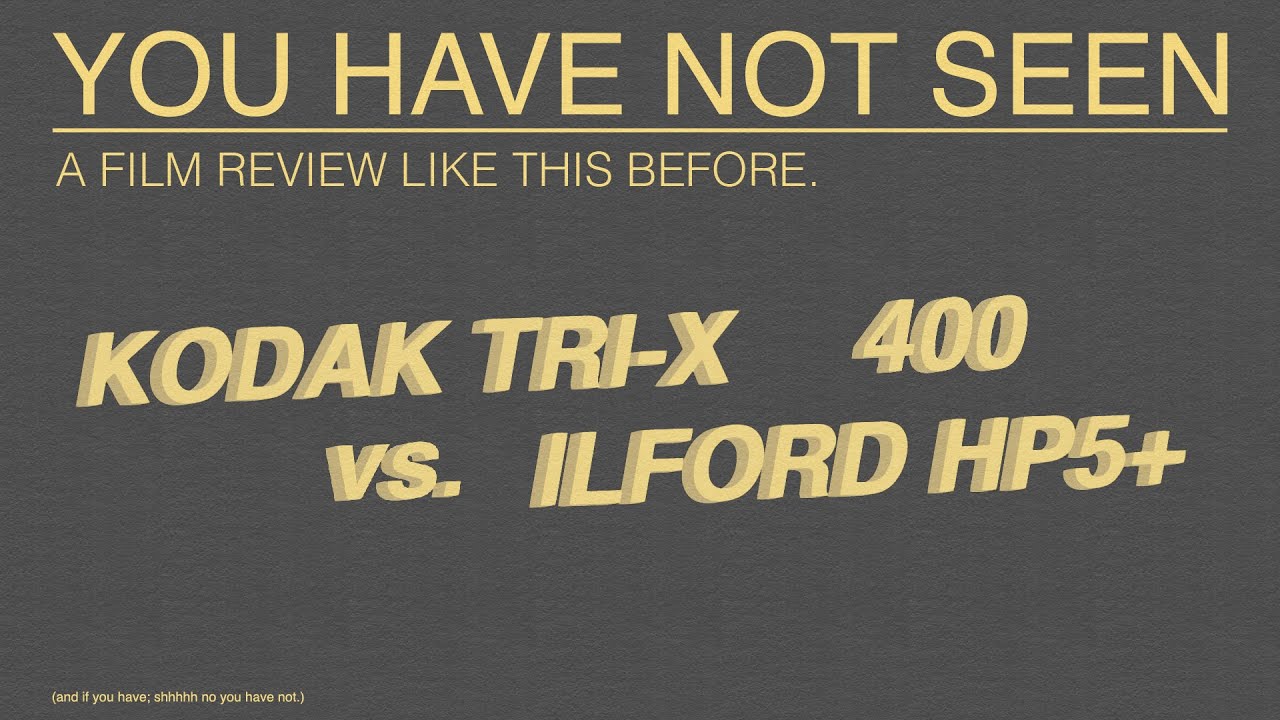 a serious film review - ilford hp5+ vs. kodak tx400