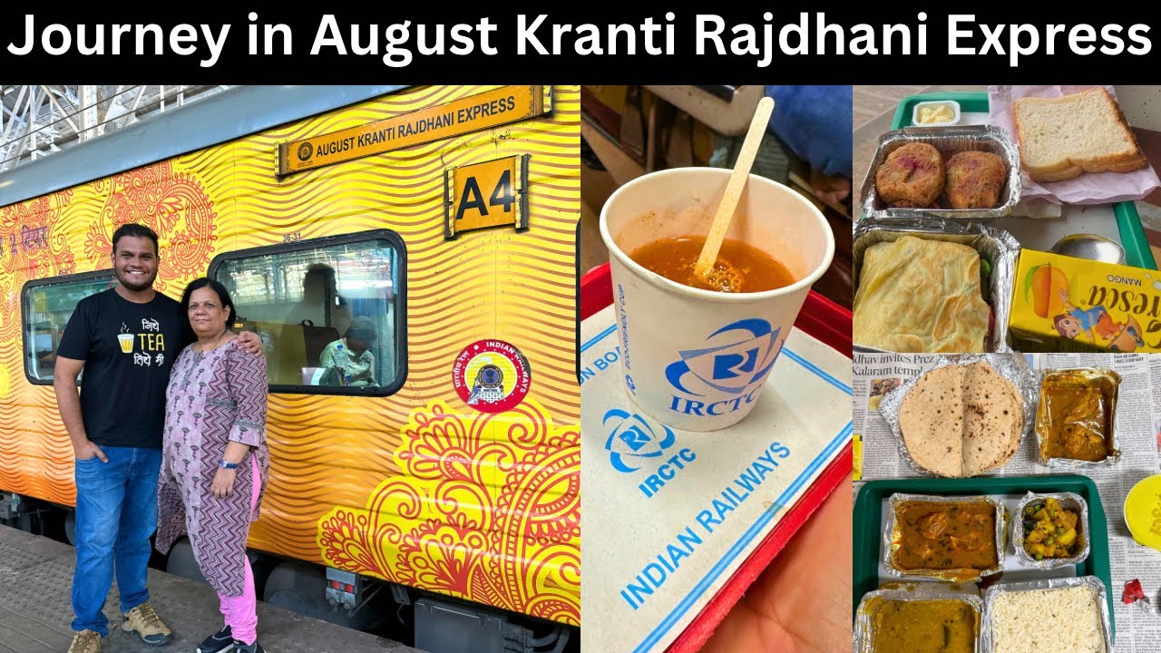 Journey in 12953 August Kranti Rajdhani Express from Mumbai to Delhi *Tasty Food served in Rajdhani*