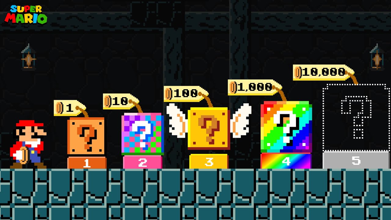 When Mario Can Buy All the Question Blocks in Super Mario Bros.