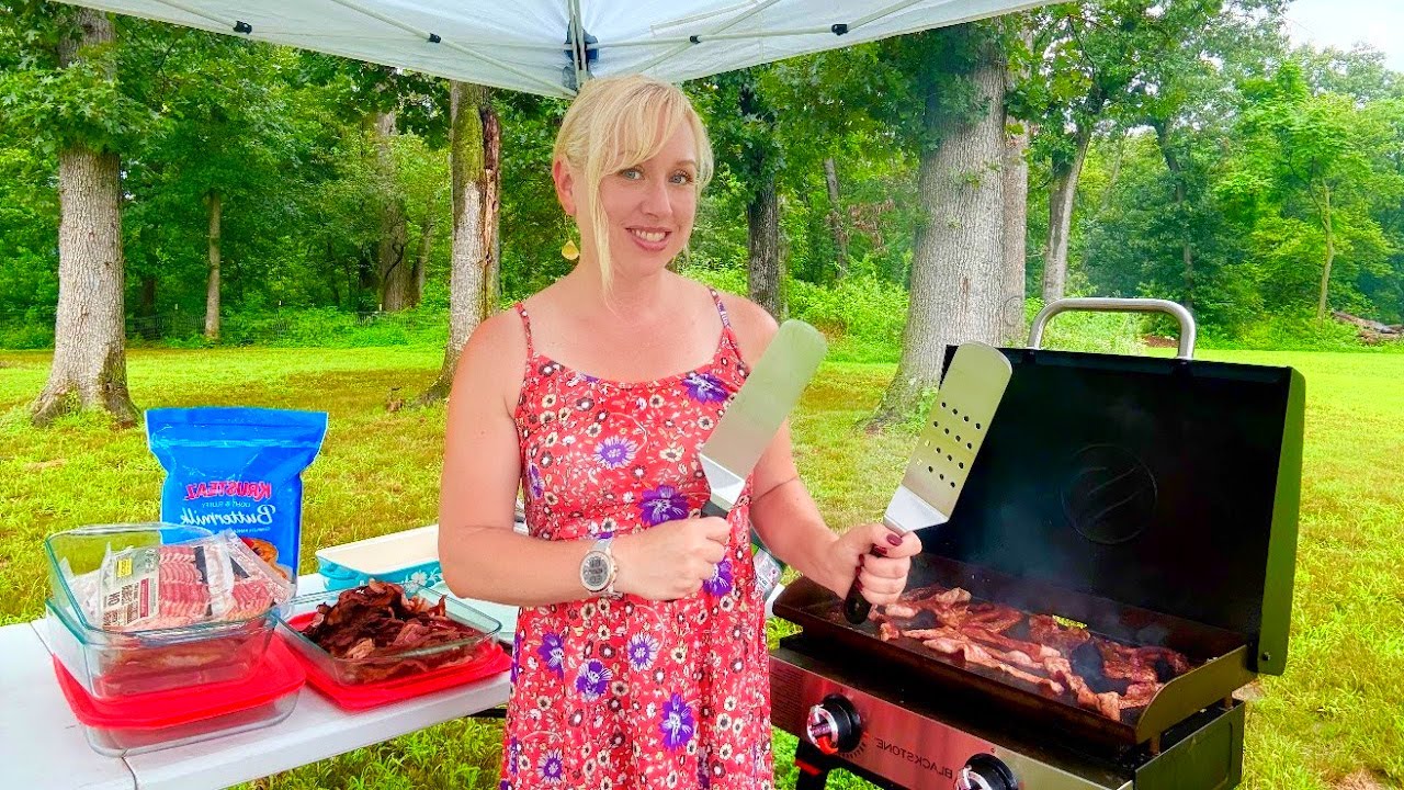 MASSIVE BLACKSTONE COOKING Marathon Dinners and Breakfasts for My Big Family of 10!