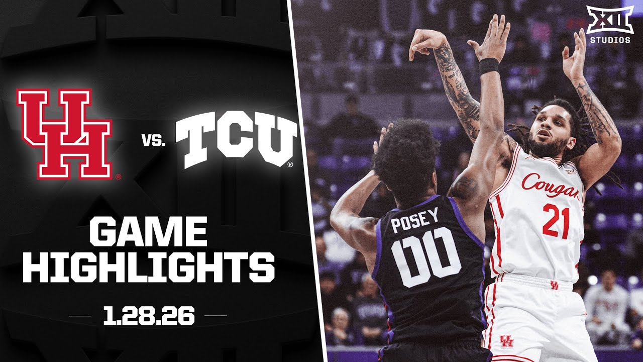 #10 Houston vs. TCU Game Highlights | 2025-26 Big 12 Men’s Basketball