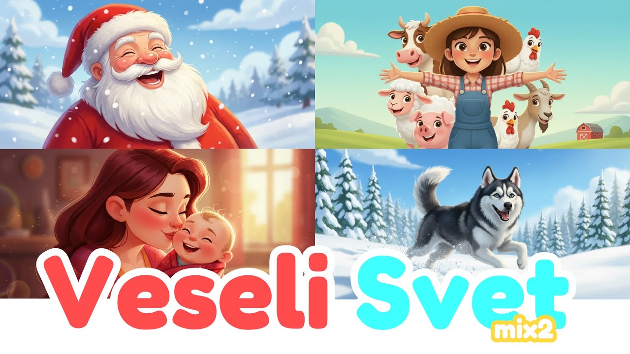 Najlepše pesme za decu | Veseli Svet MIX - Farma, Godišnja doba, Deda Mraz, Vrtić...