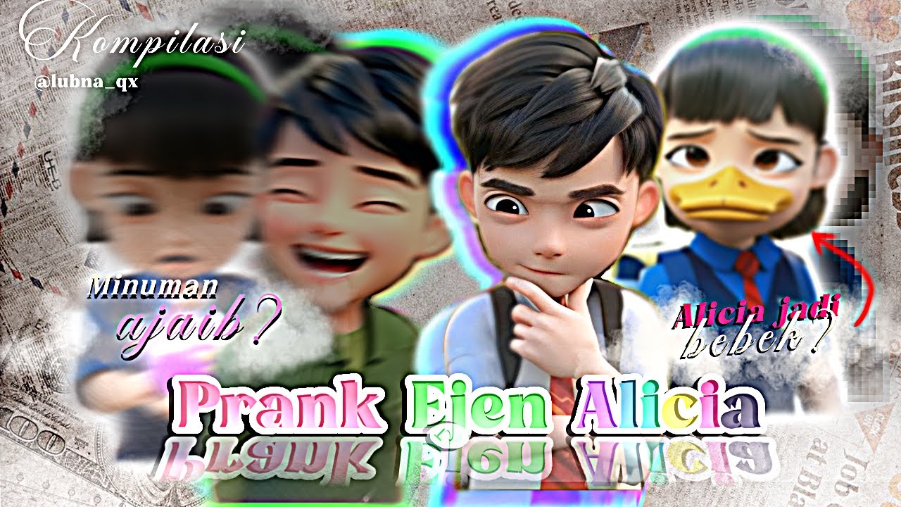 Kompilasi Ali Prank Alicia || Alicia jadi bebek 🦆 - pengagum rahasia Ali???💗 || Ejen Ali Dubbing