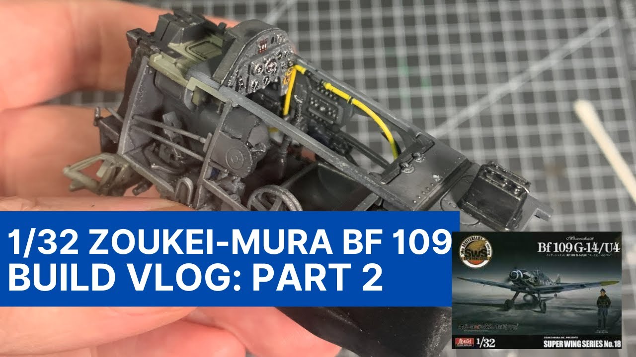 1/32 Zoukei-Mura Bf 109 G-14/U4 Build Series - Part 2: Cockpit