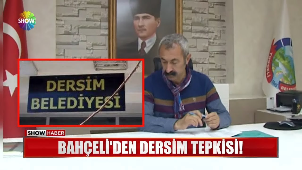 Bahçeli'den Dersim tepkisi!