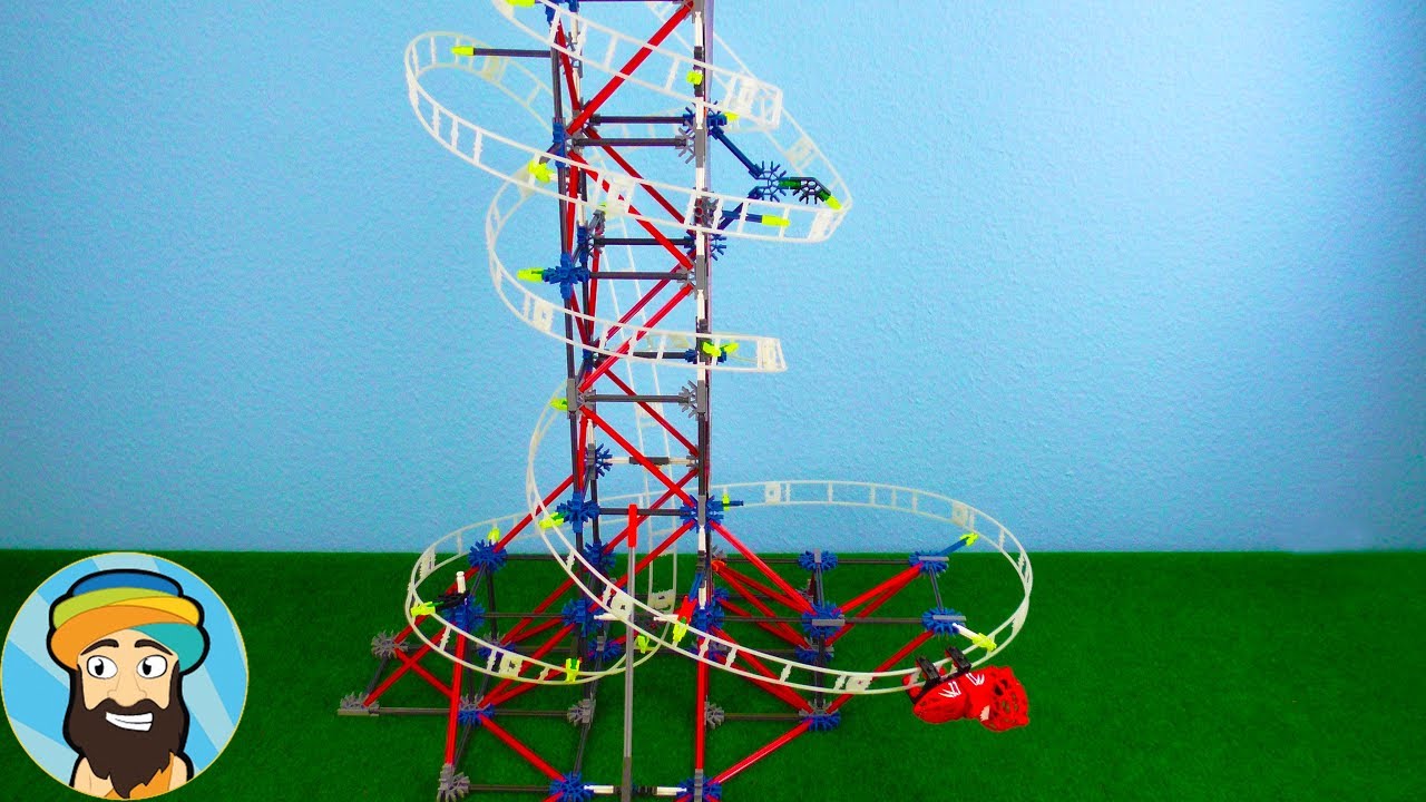 Coole Achterbahn für Kinder KNex Web Weaver Roller Coaster Thrill Rides