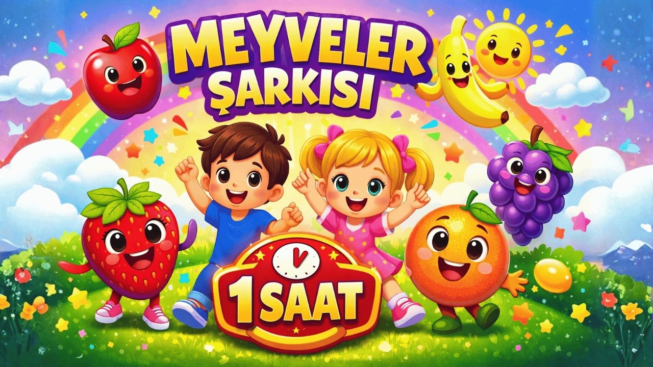1 Saatlik Kesintisiz Meyveler Şarkısı | 1 Saatlik Eğitici Çocuk Şarkıları | Meyveleri Öğreniyoruz