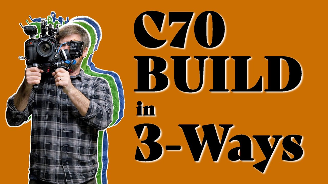 Фотоаппарат Canon C70, устанавливаемый тремя способами! || Ручной режим - EasyRig - Плечевое креп...
