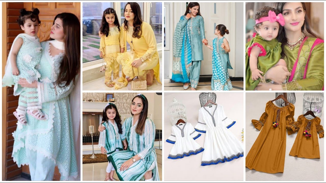 Stunning & beautifull mother daughter same outfits,,same dresses designes ideas,,mom kids dresses