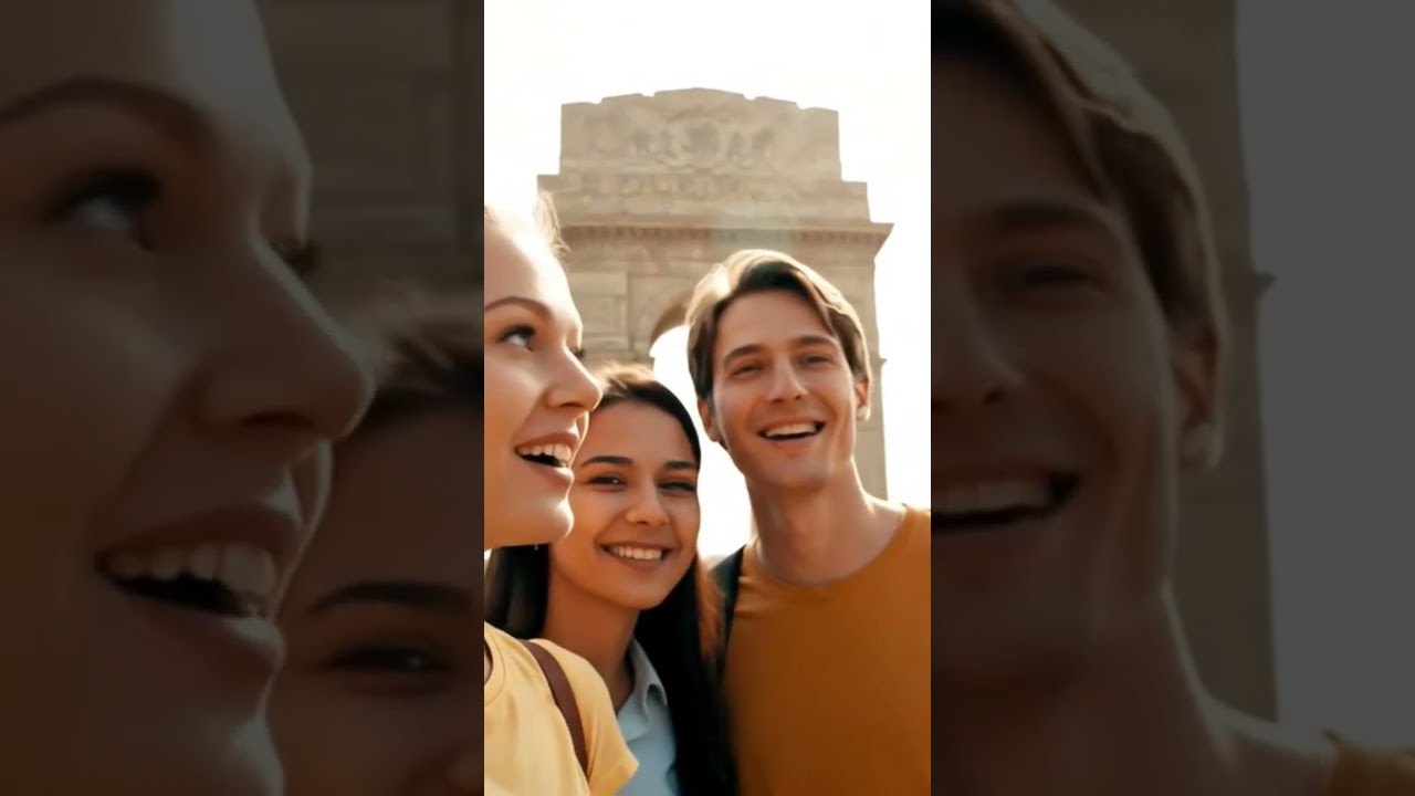 Russian Girl In India Gate #Indiagate #delhi #delhigirls #russian #russiangirl #vlog #delhigate