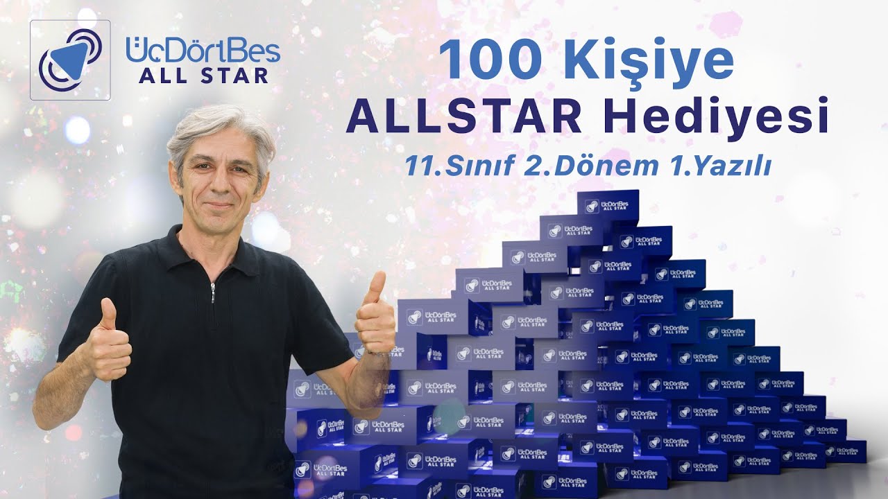 11. SINIF TARİH 2. Dönem 1. Yazılı Hazırlık/Büyük Ödüllü Yarışma /345 All Star Soruları +PDF