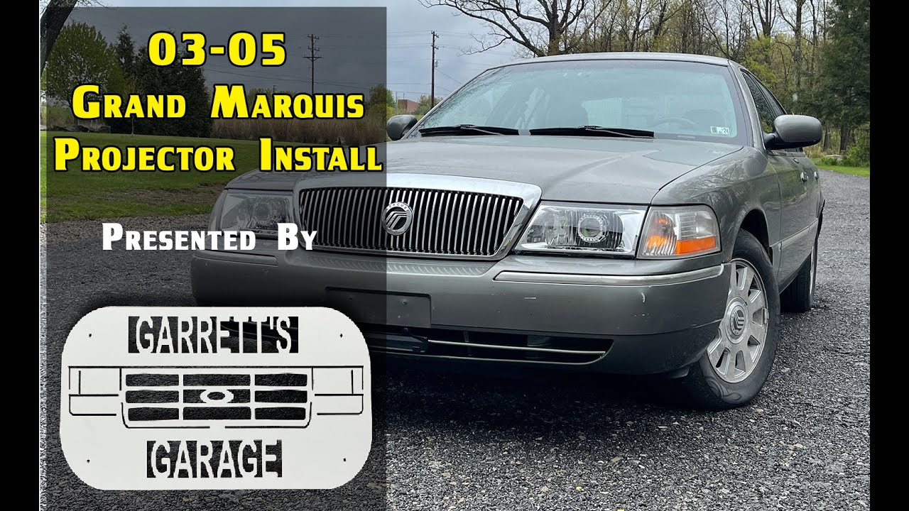 Установка светодиодного проектора на Mercury Grand Marquis 2003-2005 годов выпуска