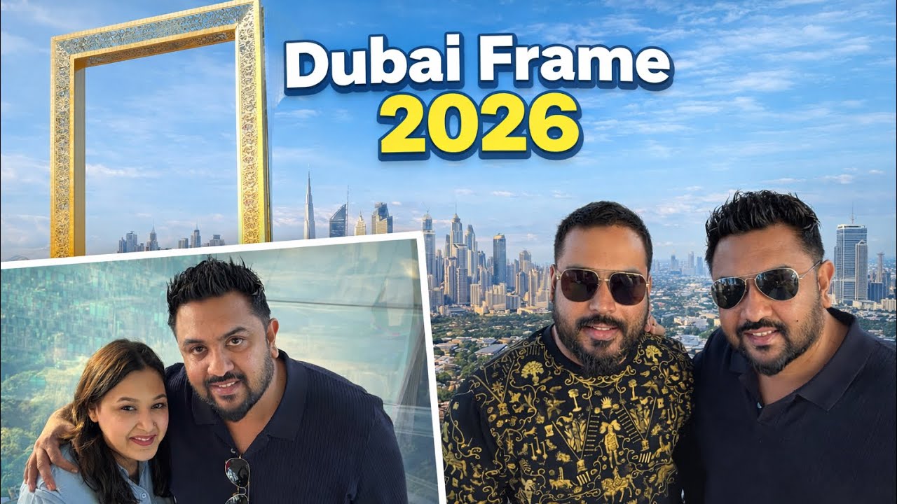 We Visited Dubai Frame 2026 😱 | Sky Glass Walk with Family | Dubai Vlog#dubai #frame 