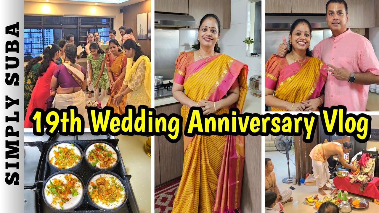 Wedding Anniversary Vlog | 19 வருஷம் எப்படி இருக்கு | Sita Kalyana Vaibhavam at our Singapore home