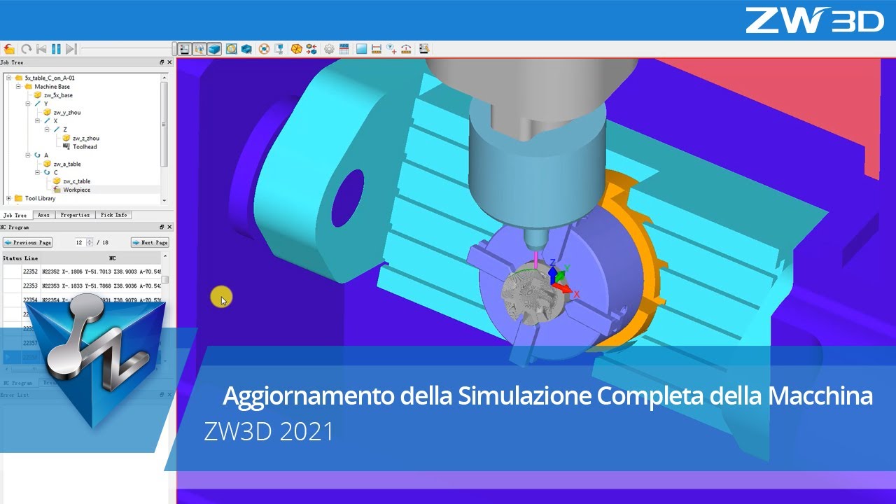 Aggiornamento della Simulazione Completa della Macchina丨ZW3D 2021